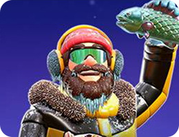 超级大鲈鱼暴风雨 - 圣诞鱼获